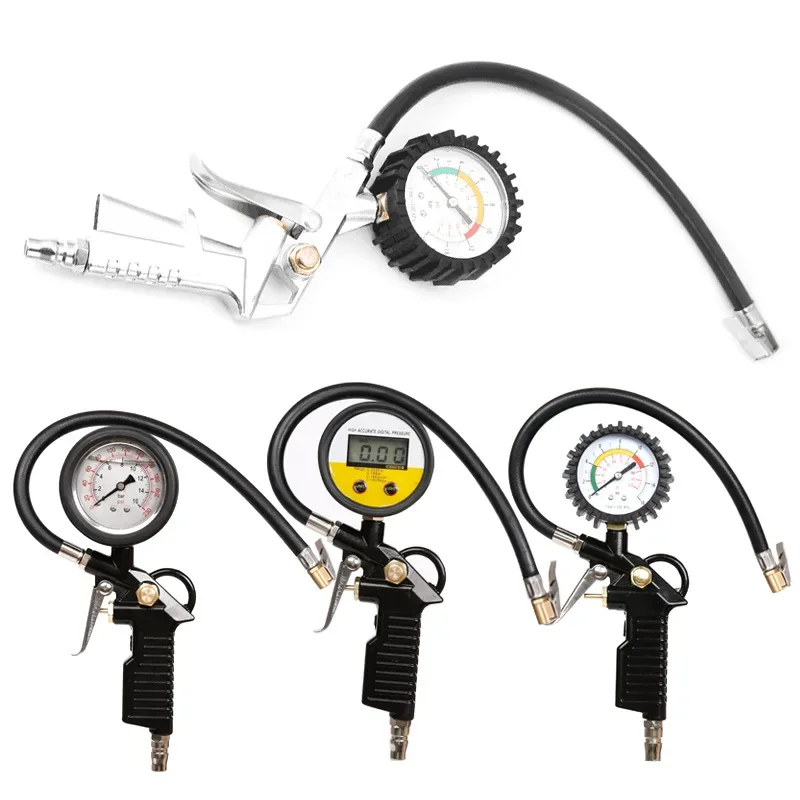 NEW Tire Pressure Gauge Barometer Accuracy with Inflatable Car Tire Pressure Monitor Digital Display Inflatable Air Gun