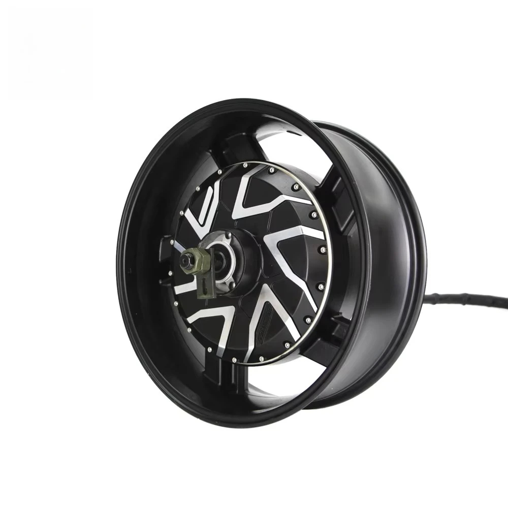 Hot selling:17X6.0 Inch 273 12000W V4 72V 150kph Electric New Brushless DC Wheel Hub Motor High Performance Motorcycle M