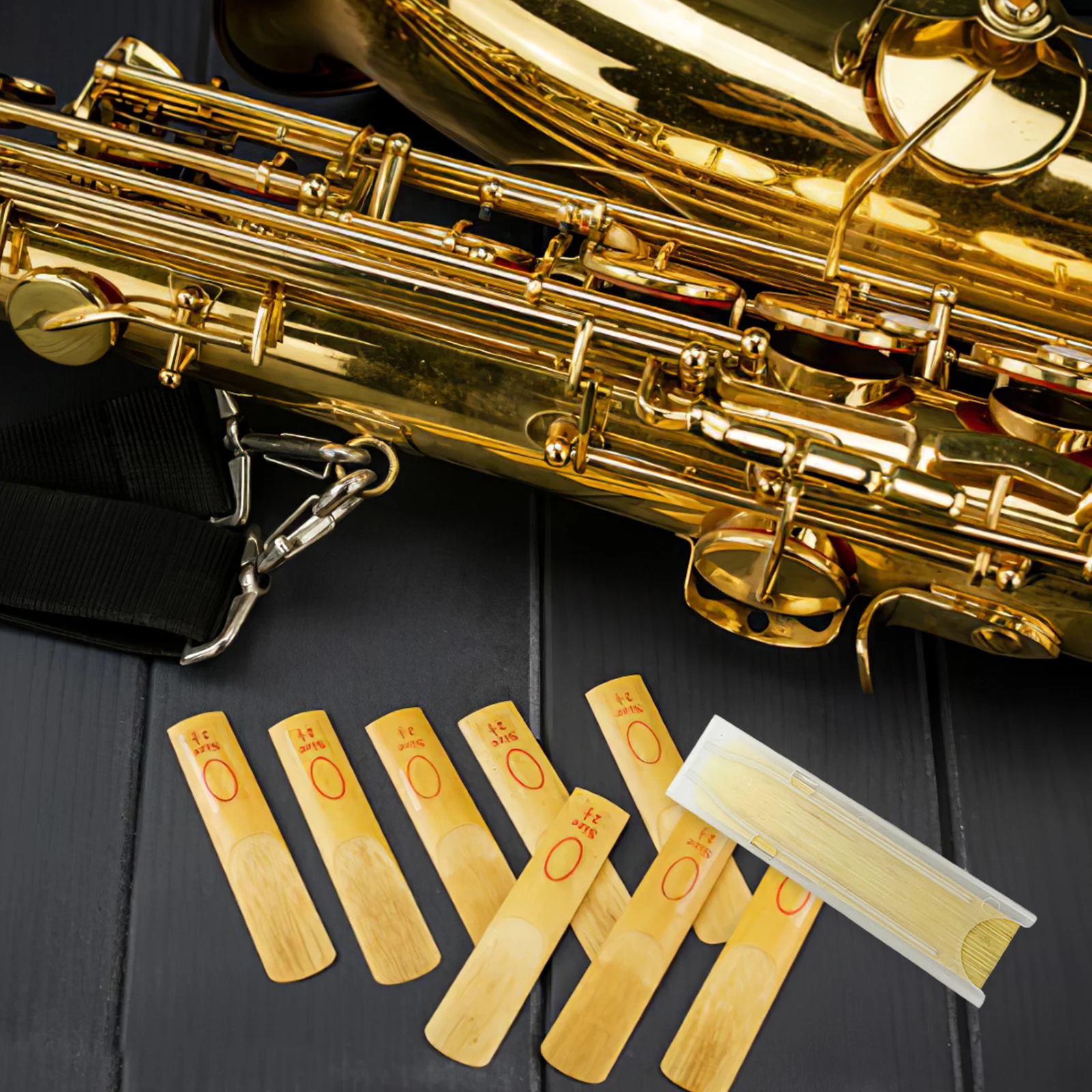 

4pcs Saxophone Clarinet Case Accessories Musical Instruments Storage Box For Saver Holder Portable Container With