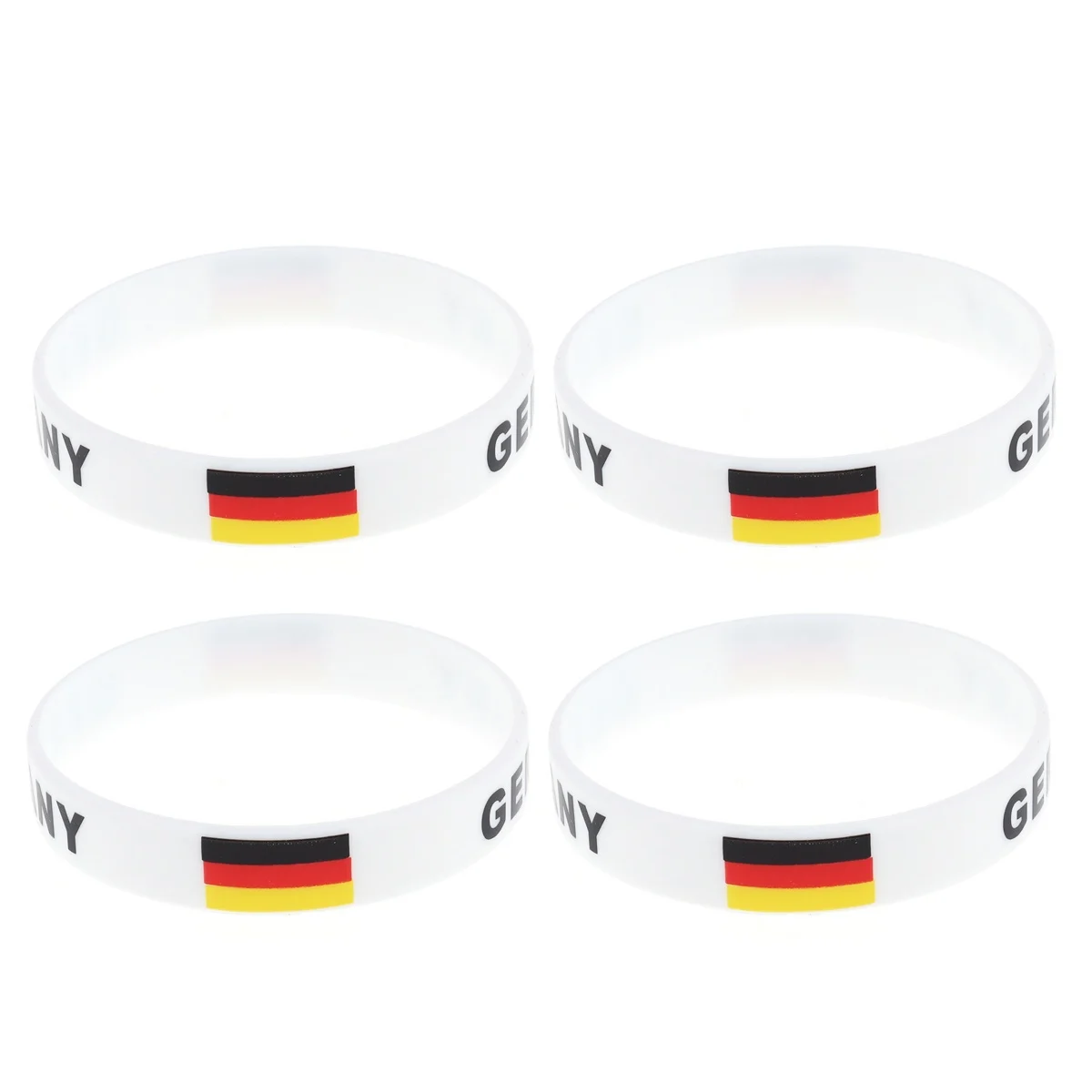 

12 Pcs Silicone Bracelet Wrist Band Country Bands Flag Wristband Man Wristbands