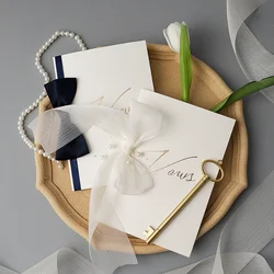 2pcs Wedding Marriage Bride Groom Paper Oath Book  Bride & Groom Vows Cards for Wedding DecorationPhotos Props 14x20cm