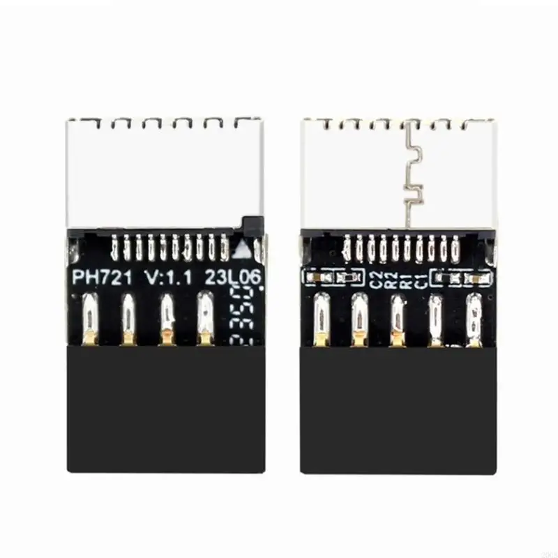 20CB placa -mãe USB 2.0 9pin para conversores frontais Tipo E Conectores 9 pinos 9pin