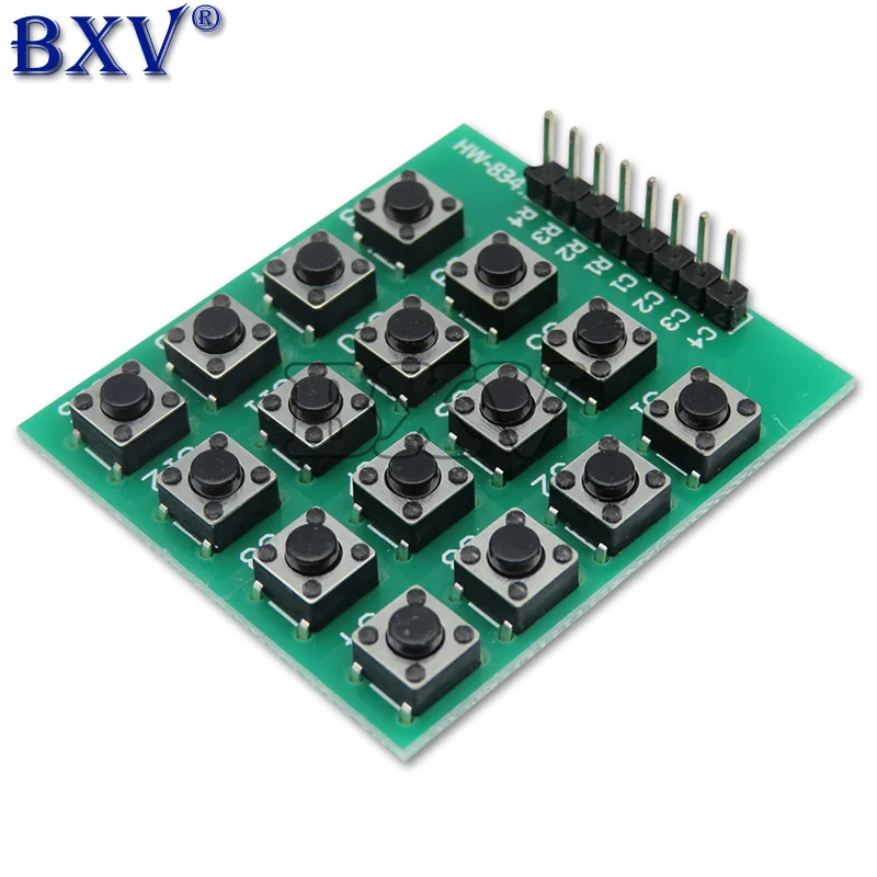 WAVTZT MCU Module 8o 4x4 4*4 Matrix 16 Keys Button Keypad Keyboard Breadboard For Rduino Diy Kit