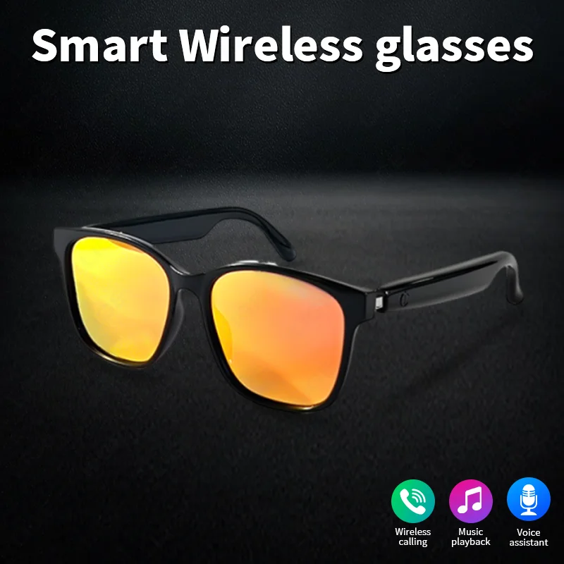 

LIGE Sunglasses Anti-blue UV400 Protection Polarized Sports Headphones AI Voice Wireless Call Glasses Light New For Women Men