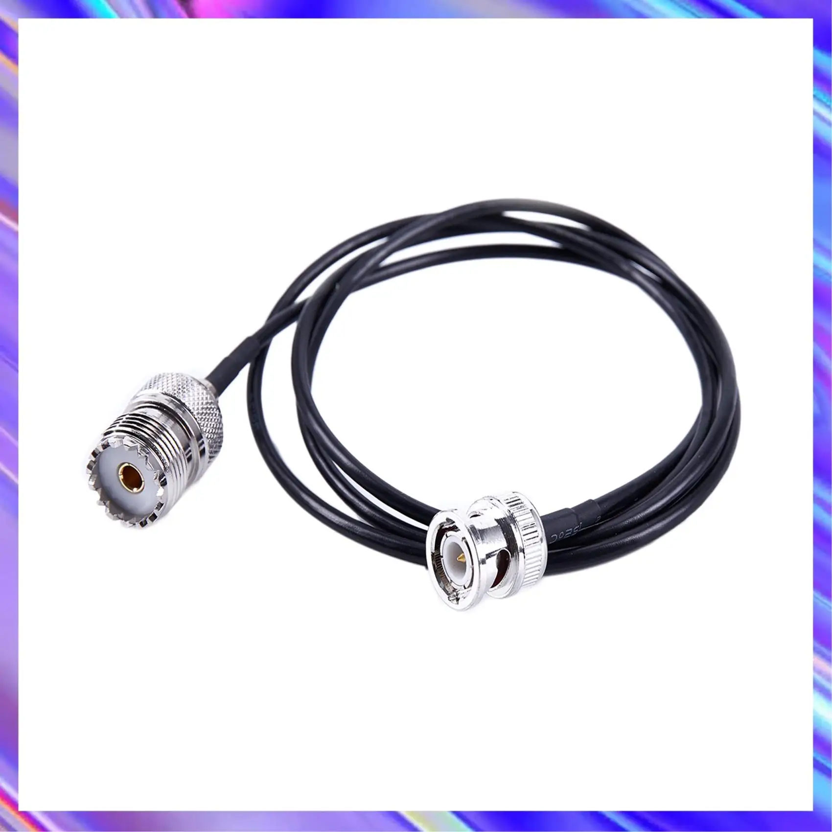 

A24U 2X RF UHF VHF Radio Coaxial Antenna Cable BNC Male To UHF SO239 RG-58U MILSPEC Coax Mobile To Base Antenna 3 Ft