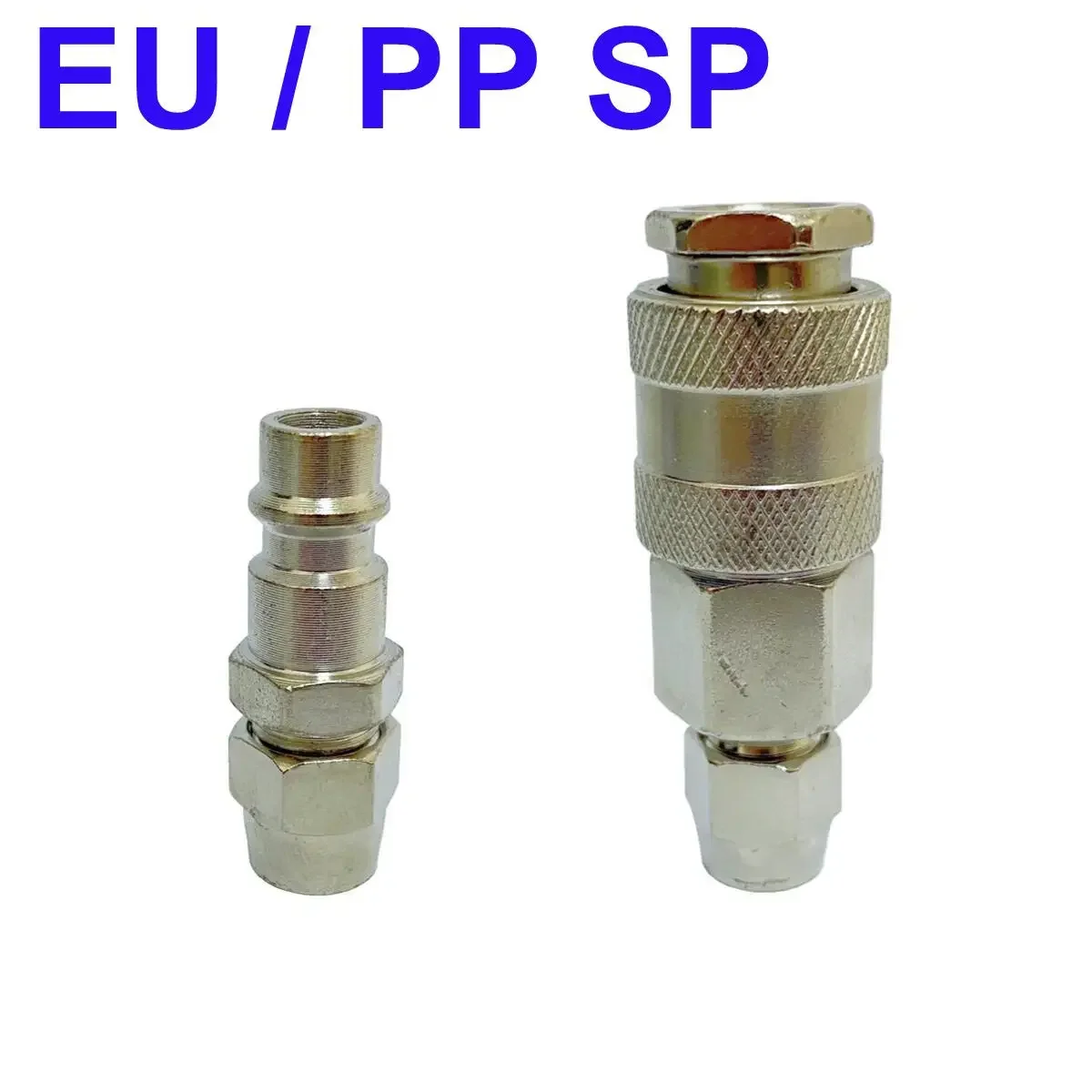 Conector de Acoplamento Rápido Padrão UE Tipo Conexão Pneumática PM/SM20 para Compressor de Ar com Rosca Macho G1/4