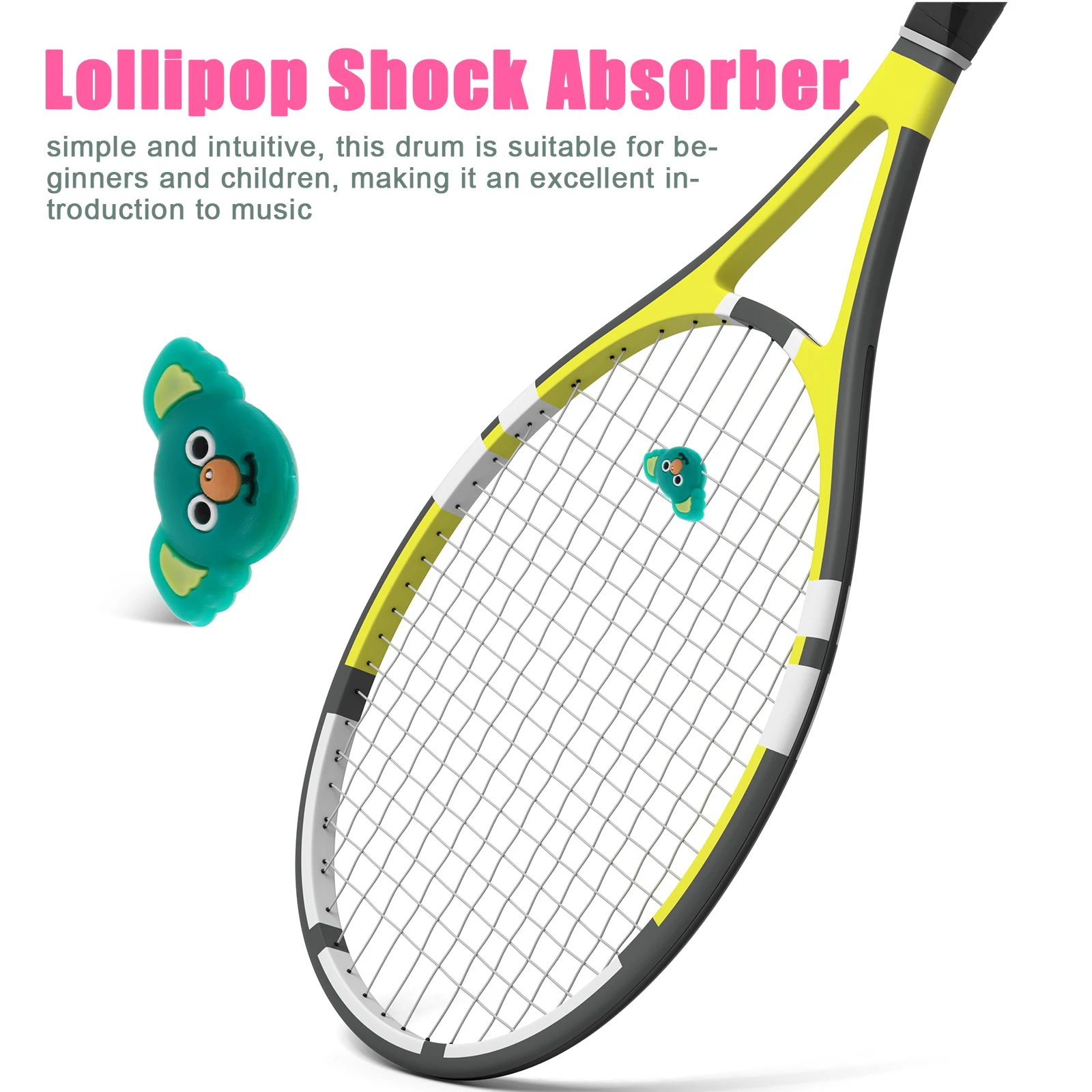 3Pcs Tennis Racket Dampeners Silicone Koala Vibration Absorber Cute Tennis Shock Dampener Replacement for Racquet String