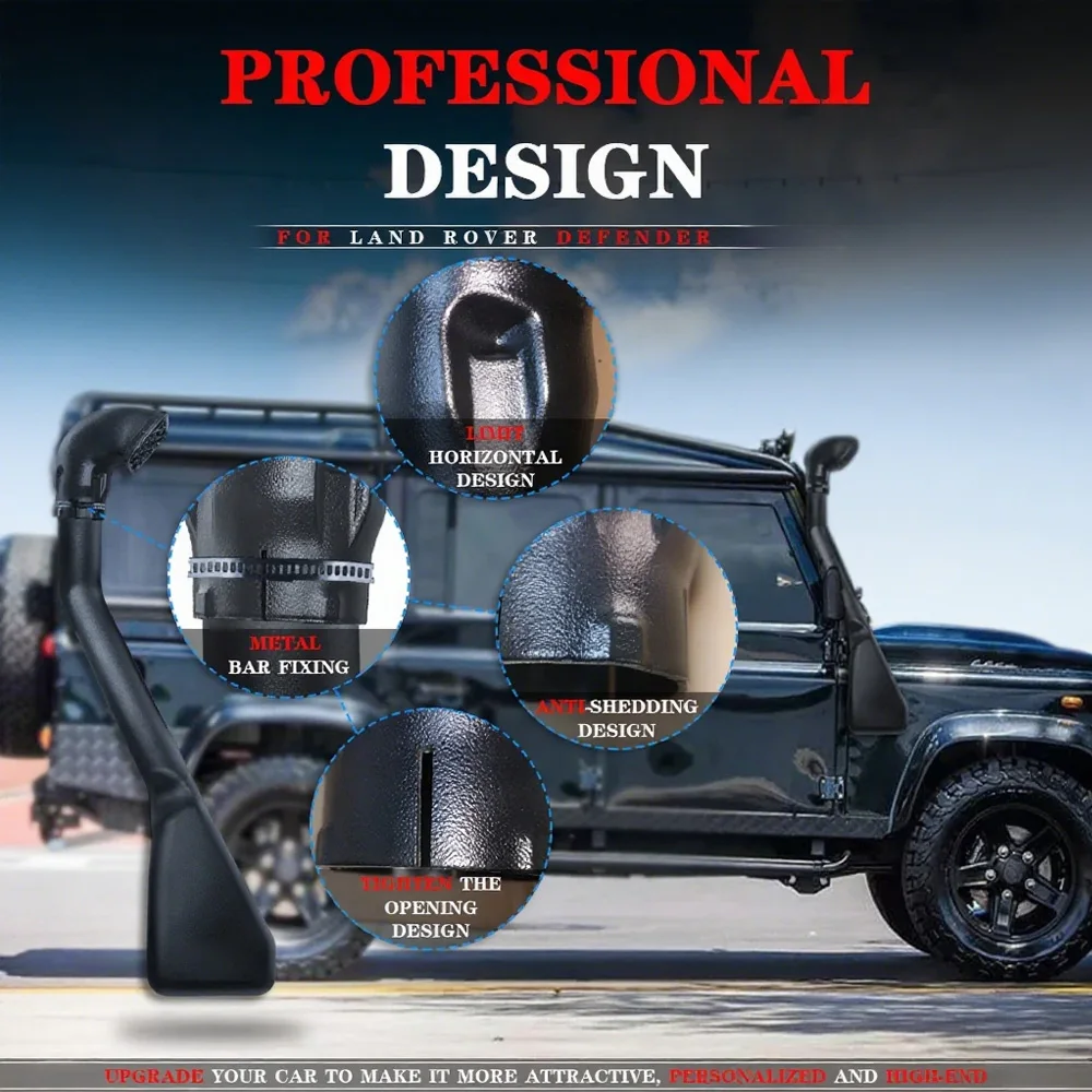 اكسسوارات السيارات ABS البلاستيك مداخل الهواء أجزاء السيارات مجموعة غطس لاند روفر ديفندر 300TDI TD5 2006-2009