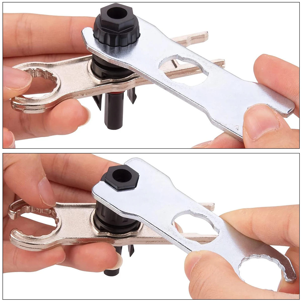 4pcs Connector Spanner Solar Panel Connector Disassembly Tool Wrench Portable PV Connector Wrench for Solar Panel Cable Assembly