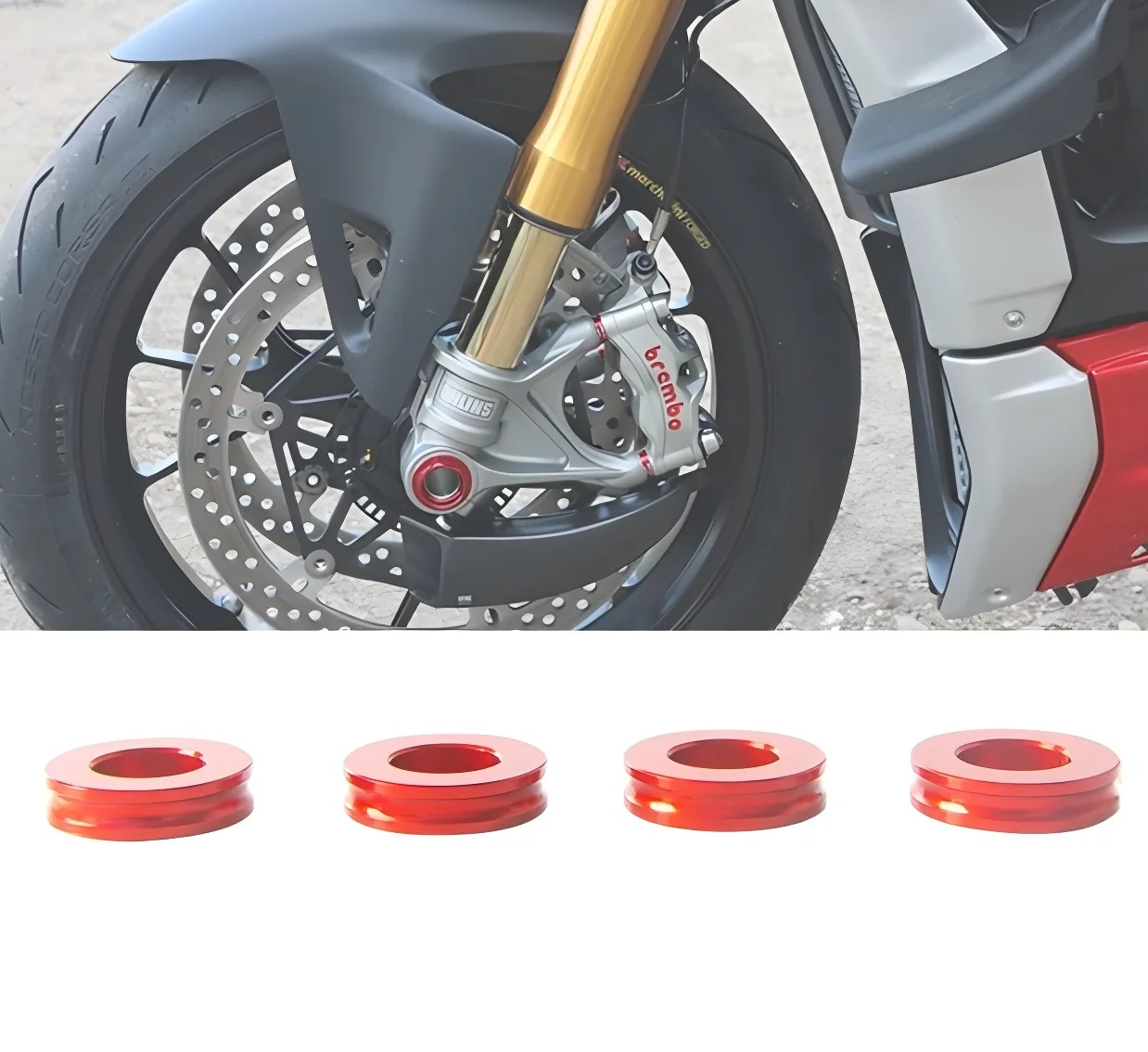 

Для Ducati Panigale 899/959/V2/1199/1199S/1299/1299 Supersport 939-комплект прокладок переднего тормозного суппорта (аксессуары для мотоциклов)
