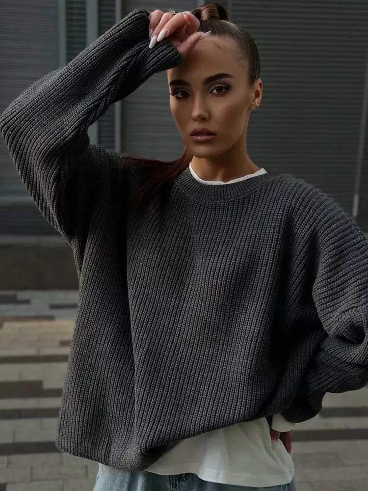 

New Autumn Casual Knitted Women's Top,Crochet Tops,Cozy Sweaters, Pullovers Women,Luxury Sweater,Elegant Women's Sweaters