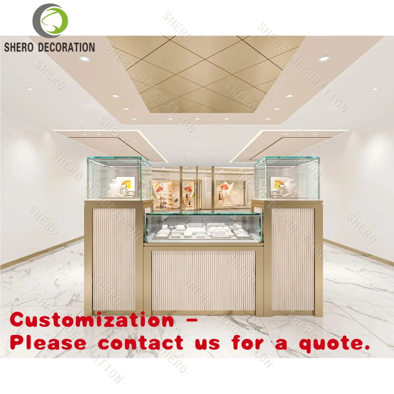 

Customize.Metal Rotate Jewelry Display Rack Glass Jewelry Display Cabinet showcase Jewelry Furniture Jewellery Store