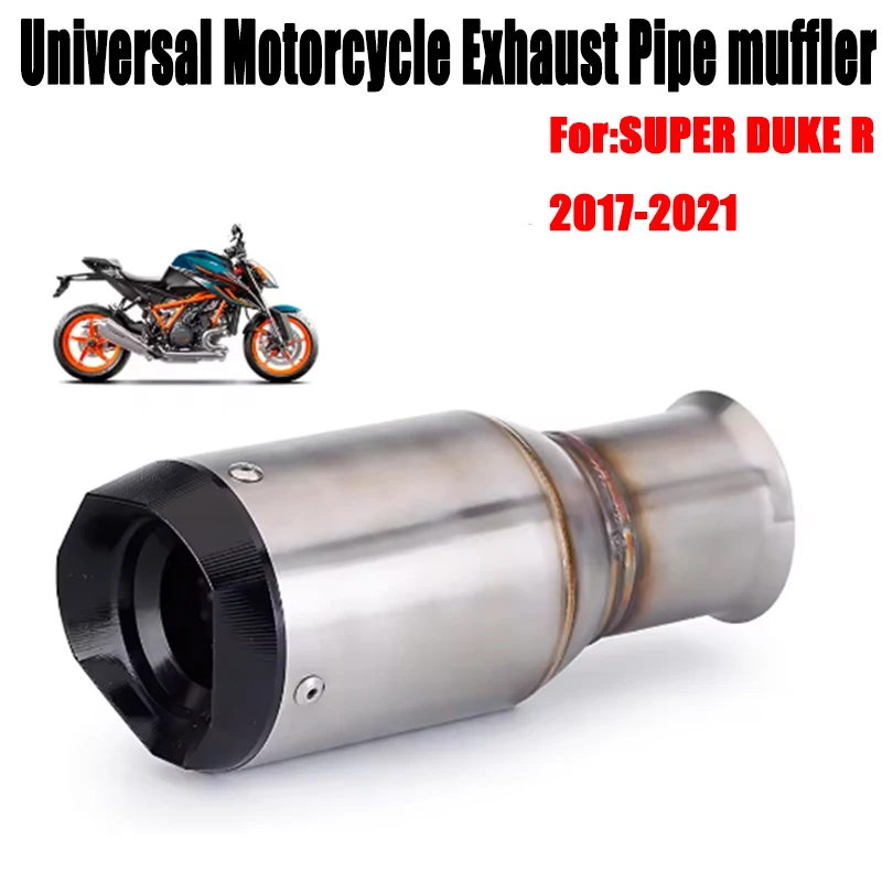

Motorcycle exhaust for 1290 Superduke R 1290 Super Duke R 1290sdr 2017-2021 Middle Link Pipe Muffler Escape
