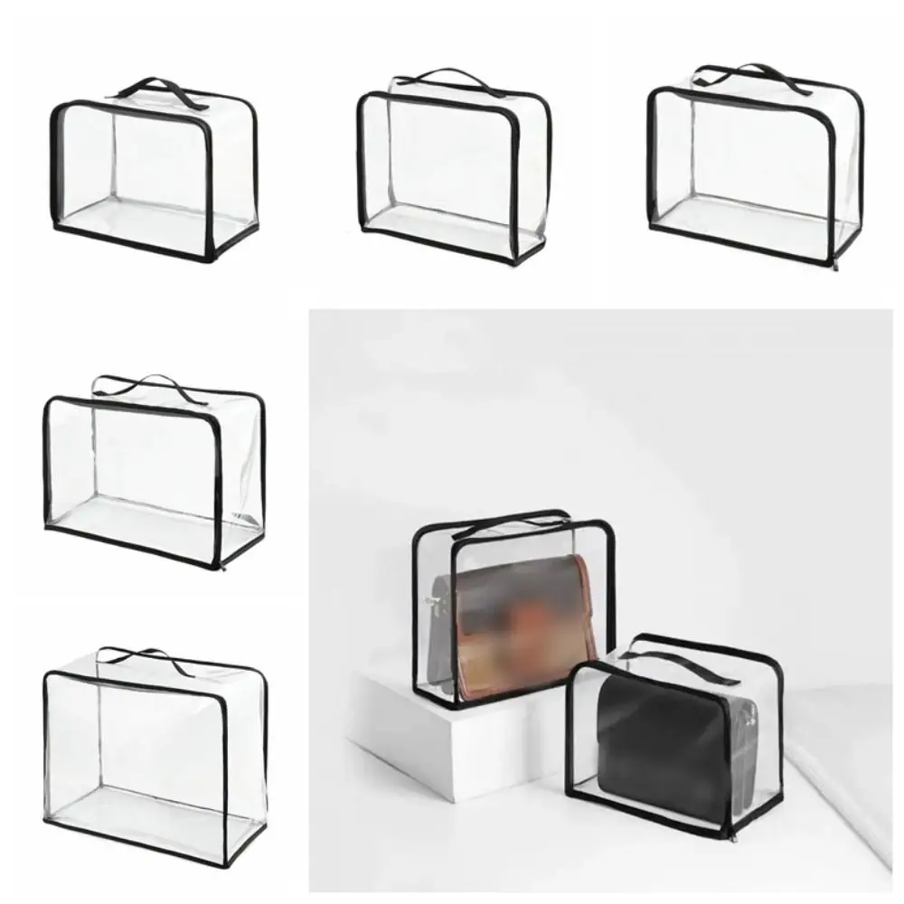 

Large Capacity PVC Dust Bags Transparent Waterproof Zipper Tote Bag Dustproof Durable Cosmetic Makeup Bag Travel
