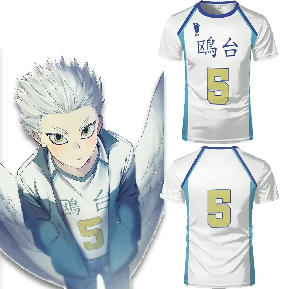 

Popular Haikyuu Anime T-shirt Sakurai High School Volleyball Uniform Xinghai Takai Cosplay Short-sleeved Men's And Women's Tops