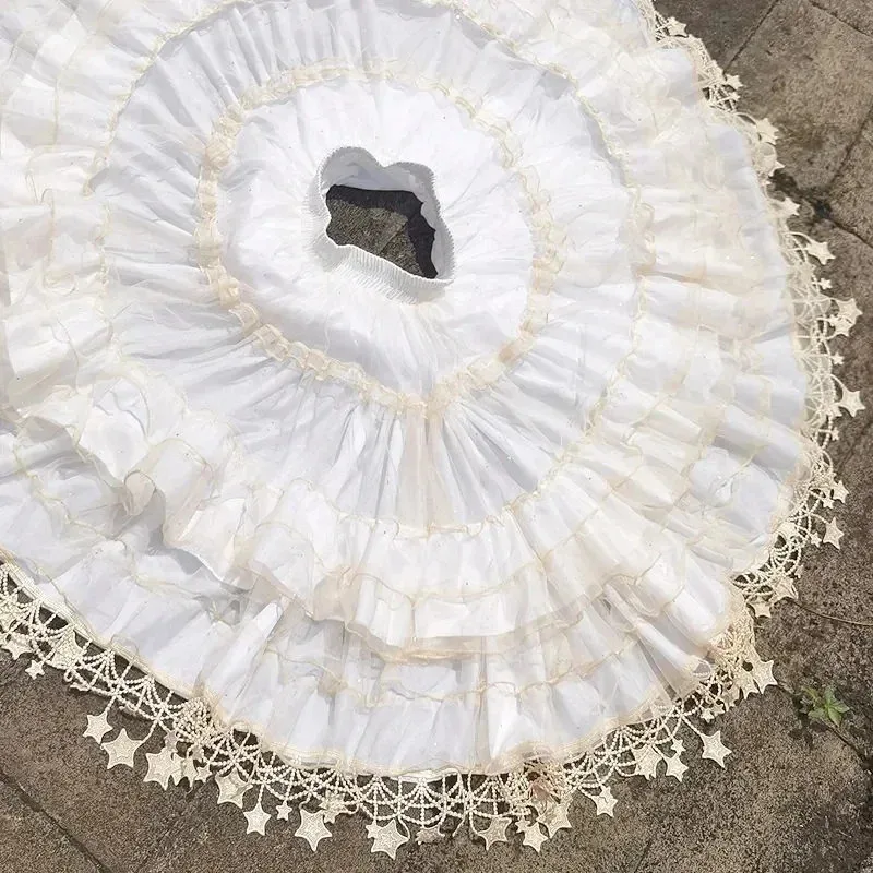 نجمة ثوب نسائي رائع لوليتا عظم السمك دعم تنورة قابل للتعديل العنف اليومي كارمن تنورة المرأة منتصف طول رقيق تنورة