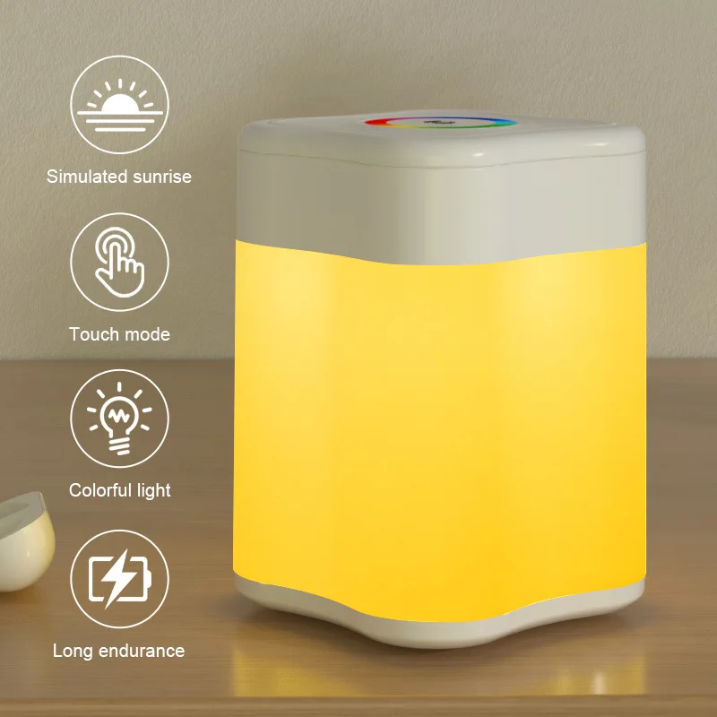 Luz Nocturna regulable con Control remoto para niños, lámpara ambiental colorida con Sensor táctil para dormitorio, mesita de noche, regalos de vacaciones