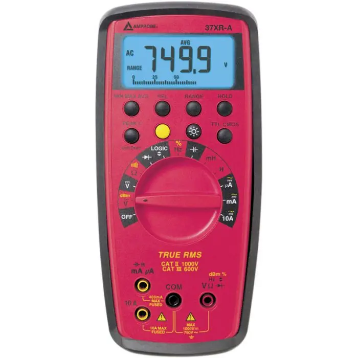 BEHA-AMPROBE 37XR-A Digital Multimeter, 10000 Count, True RMS, Auto Range, 4.75 Digit