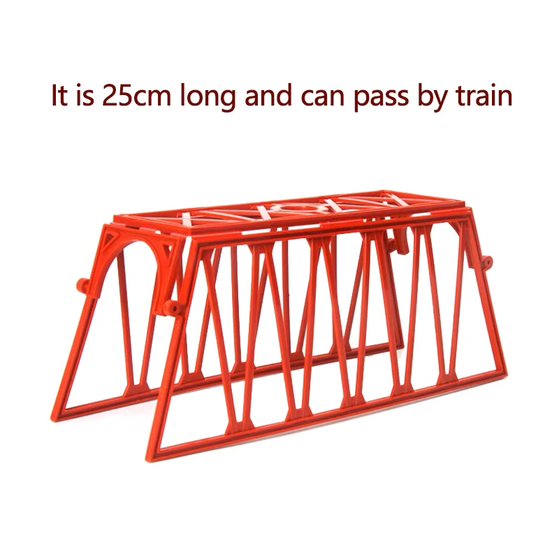 Hot Sale Electric Rail Train Toys General Rail Scenario Accessories 25.5 Cm Red Bridge Network Boy's Toy 2pcs/Lot X3