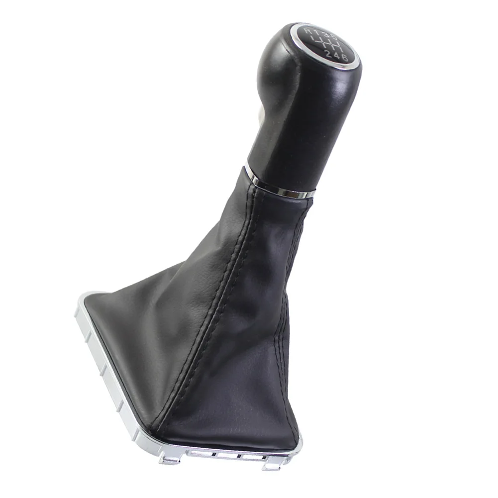 6-Speed Leather Gear Shift Knob Assembly Compatible with For Opel For Zafira B Models Produced Between 2005 and 2015