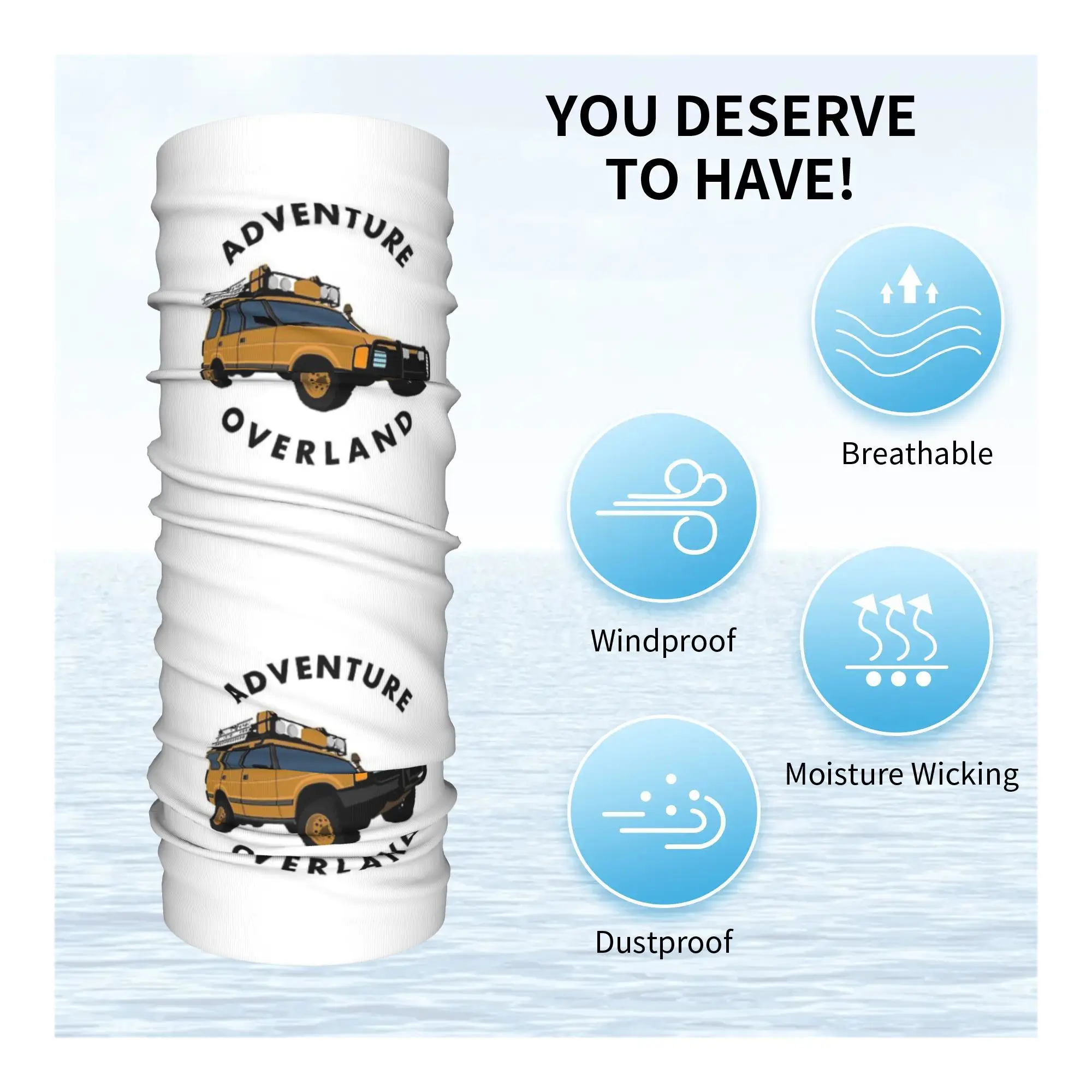 Camel Trophy Defender 110 ผ้าพันคอคอพิมพ์ Magic ผ้าพันคอ Multi-use แถบคาดศีรษะเดินป่าตกปลา Unisex ผู้ใหญ่ล้างทําความสะอาดได้