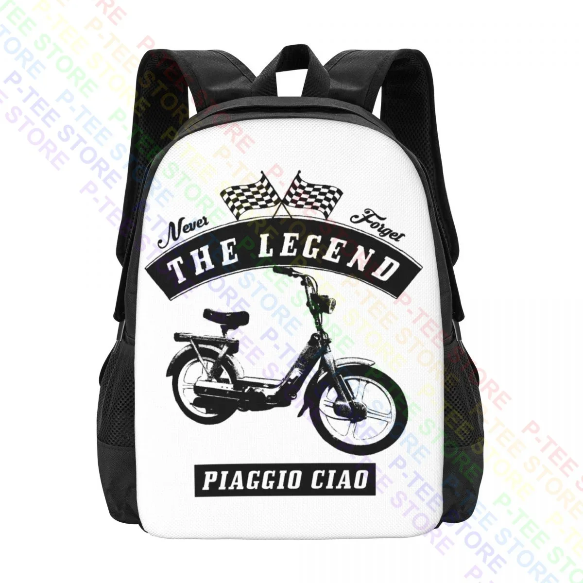 

Piaggio Ciao Мотоцикл Велосипед Классический Автомобиль Рюкзак Большой Вместимости Книжная Сумка 3D Печать