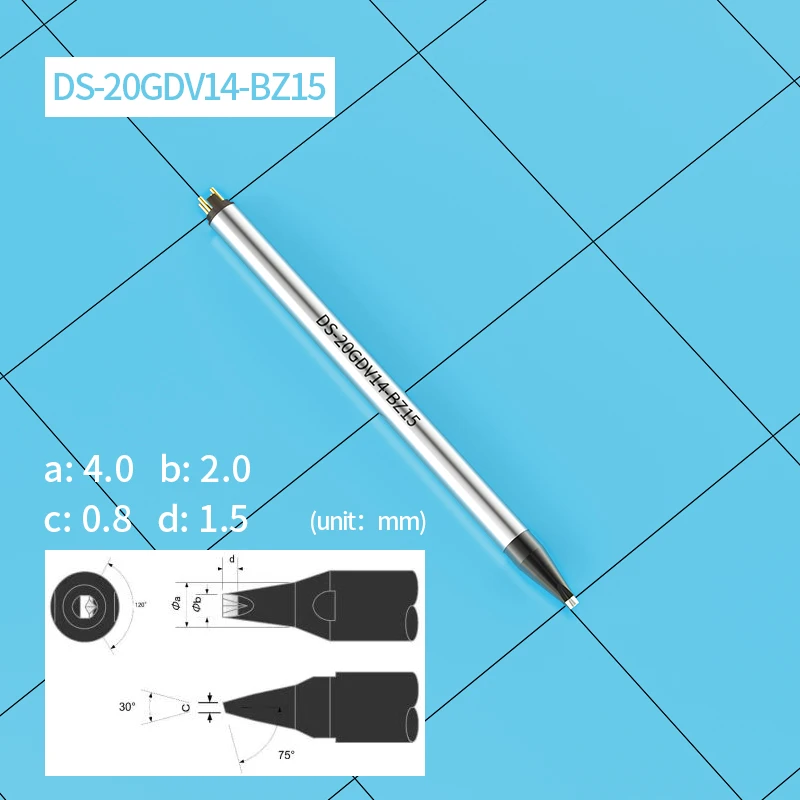 Apollo Lead-free Soldering Iron Tip DS/DN-20GDV14-BZ15 DS/DN-20PAD07-E15 For Apollo Automatic Soldering Robot