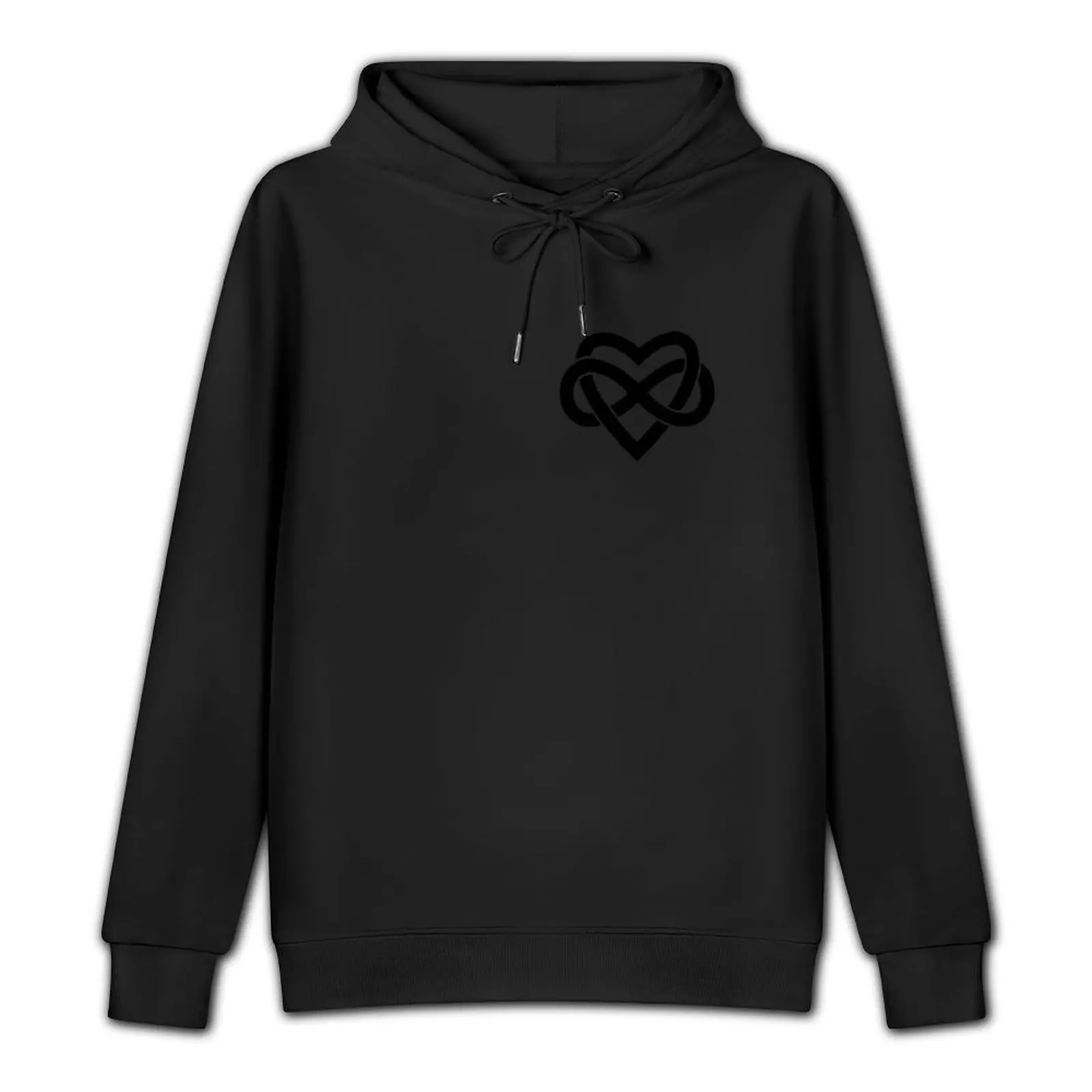 Subtle Polyamory Infinity Heart (black) Pullover Hoodie korean autumn clothes streetwear men japanese style men wear man hoodie