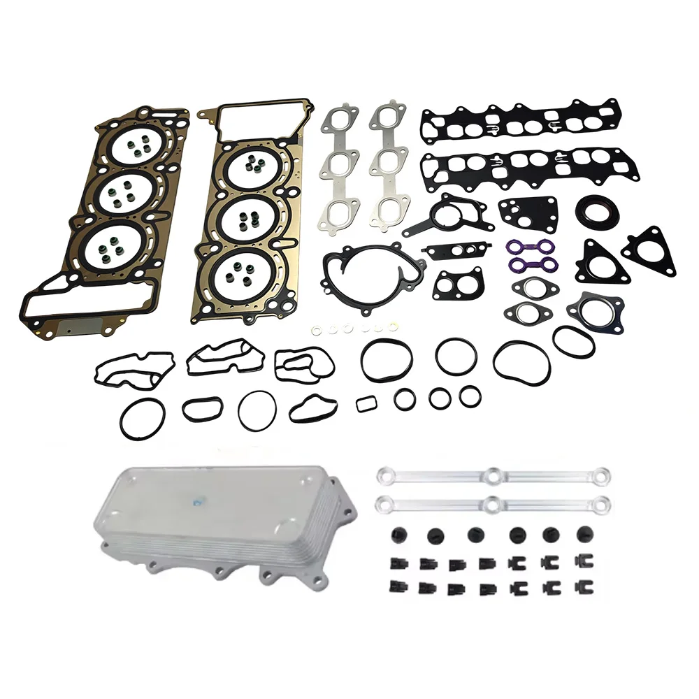엔진 부품 가스켓 씰 키트 오일 쿨러 커넥팅 로드 세트 3.0L V6 가솔린 OM642 메르세데스 C-클래스 280 320 350 3.0L 05-14년식 호환