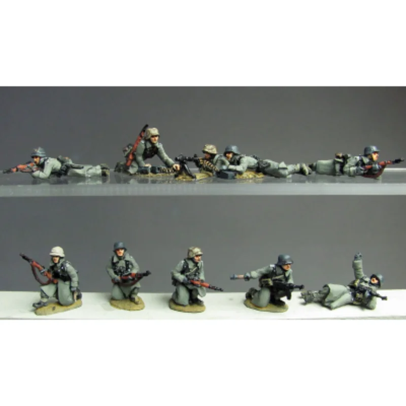 1/72 Scale Resin Figure Model Kit Military Greatcoat infantry prone Microscene configuration unassembled unpainted