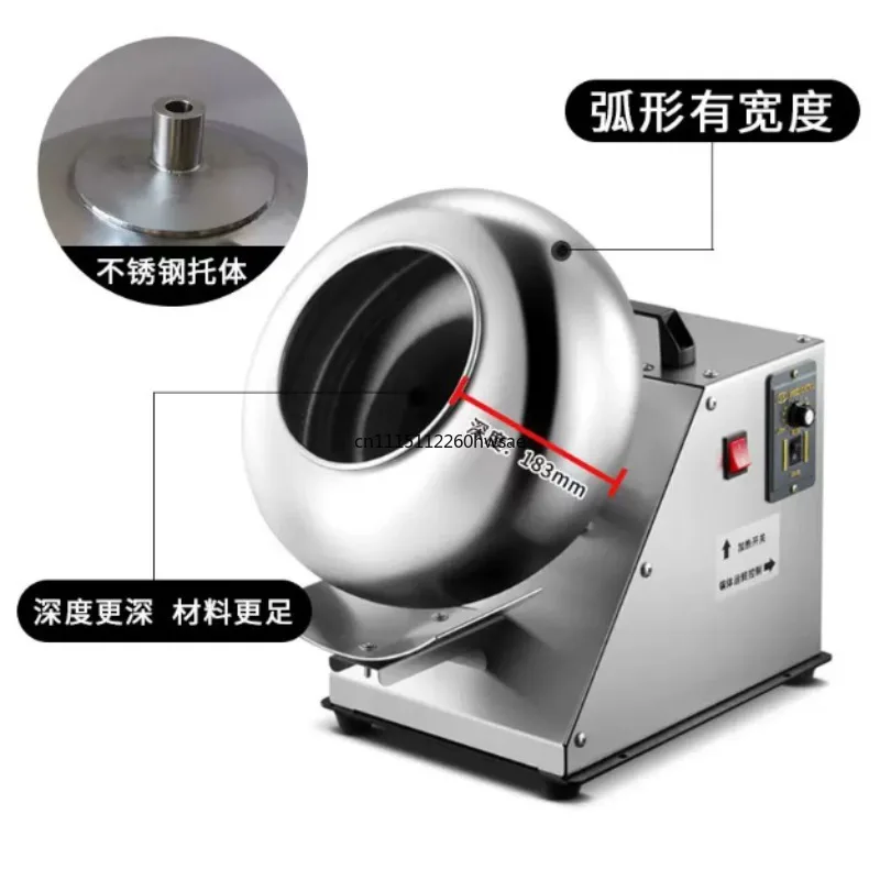 Nut & Candy Coating Machine: For Chocolate Coating, Sugar Polishing & Chocolate Bean Coating Dragee Machine