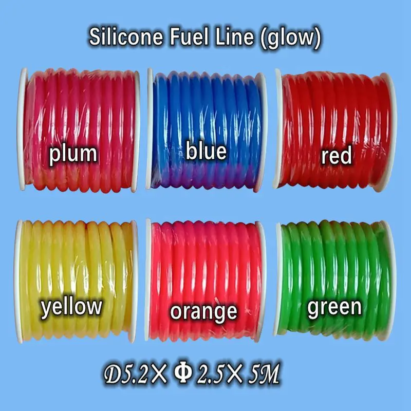 1 Roll 5 Meters Silicon RC Nitro(Glow) Fuel Line For RC Accessories