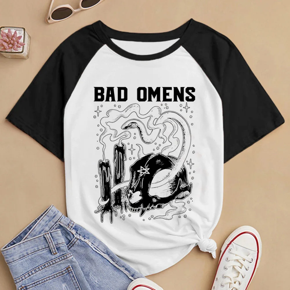 Bad Omens Tee women graphic harajuku top girl Japanese clothing