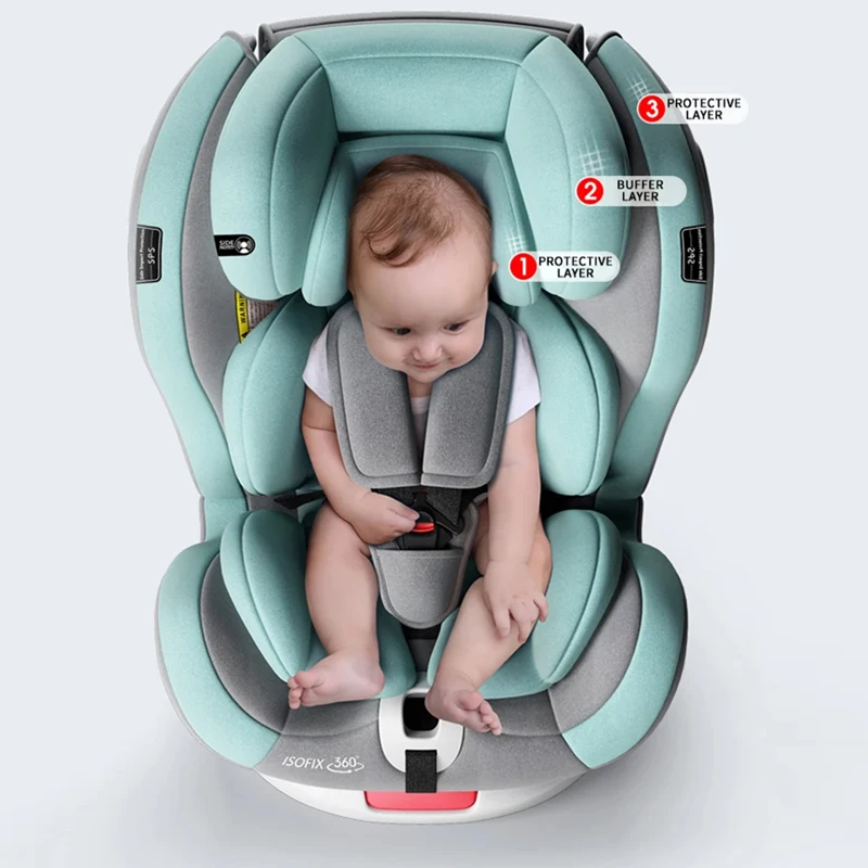 7DF baby 0-12 years old baby carseats children\'s car seats secure car seat Convenient 360 ° rotating seatd 1-12 Years Old Chairs