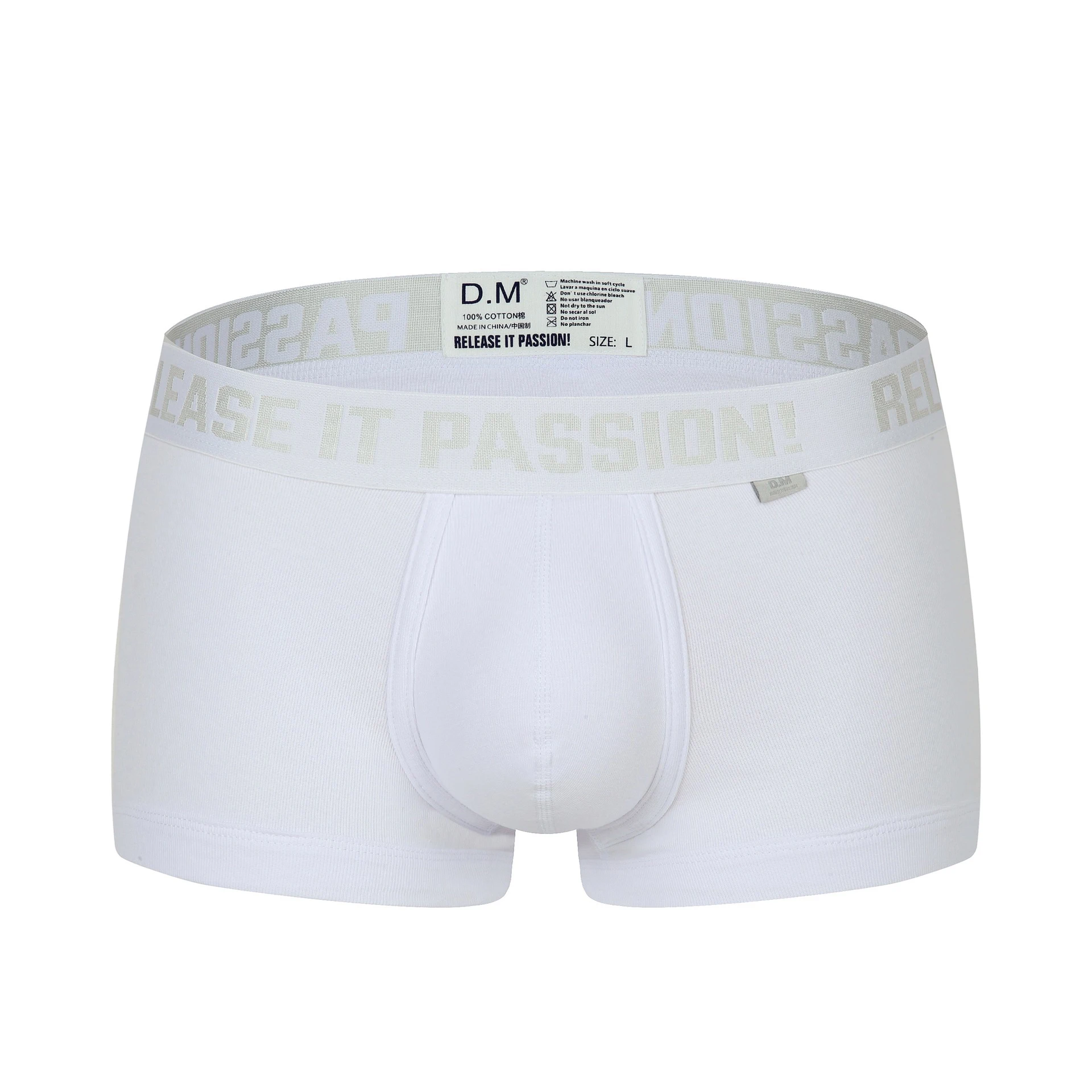 Men's Boxer Underwear Low Waist Male Basic Wear Shorts Sports Pure Cotton Comfortable Underpants