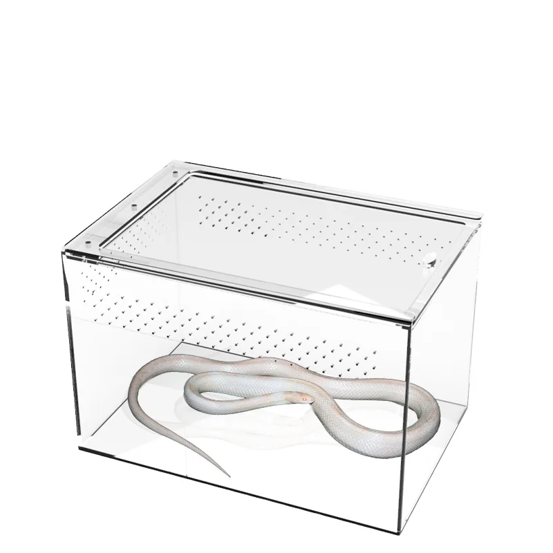 

China Supplier Acrylic Terrarium Reptile Cage Acrylic Reptile Cage Feeding Box Turtle Tank Climbing Box for Lizard