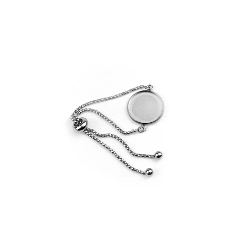 

Круглые регулируемые основы для браслетов из нержавеющей стали с кабошонами, заготовки для самостоятельного изготовления браслетов-манжет и оправ для ювелирных изделий