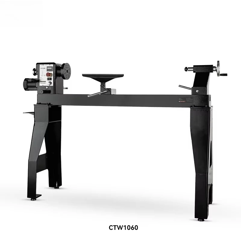 Variable Speed CNC Wood Lathe CTW1060 Heavy Duty Design with Auto Motor System for Home Workshop