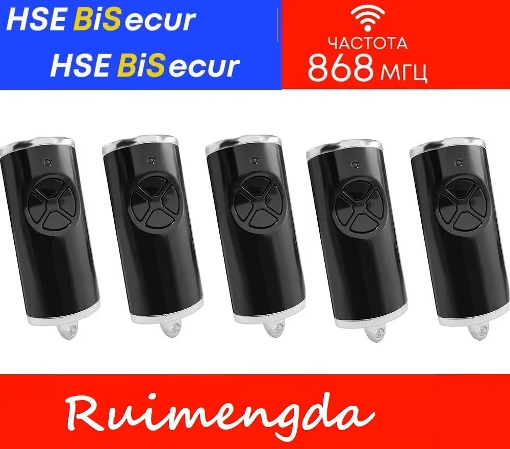

5PCS HSE4 868 BS BiSecur Compatible HSE4 HS1 HS4 HS5 HSP4 HSD2 HSE2 HSE5 HSE1 Garage Door Remote Command Hand Transmitter