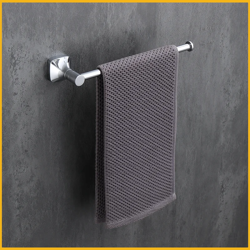 

Bathroom Accessories Set Single Rod Towel Rack with Towel Ring Clothes Hook Paper Holder Soap Dispenser And Toilet Brush Holder