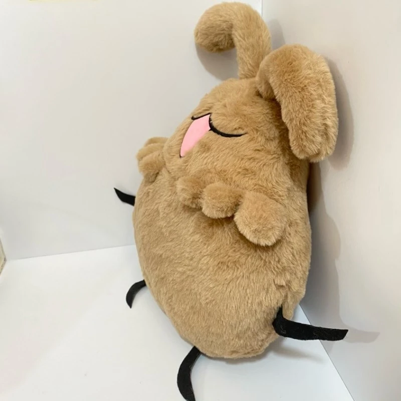 Silksong Floh-Welpen, großes Kissen, süßes Plüschtier, Flohhund, großes Plüschkissen, weiches gefülltes Kissen für Kinder und Erwachsene, Heimdekoration