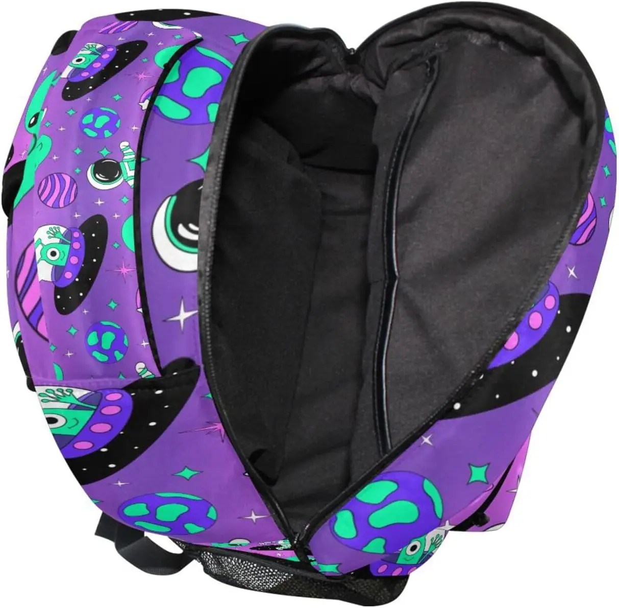 Astronautas alienígena espaço mochilas para meninas meninos mochila escolar bonito crianças bookbag 3rd 4th 5th grade estudantes do ensino fundamental daypacks
