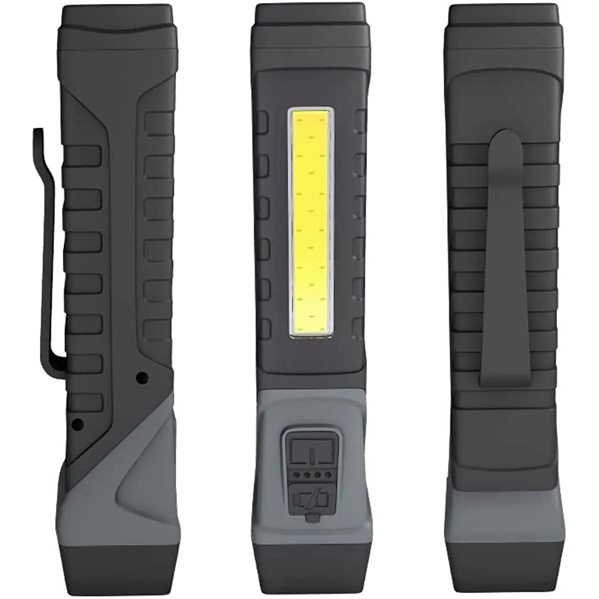 Portable USB Rechargeable with Battery Torch 90-degree Rotatable Flashlight  Multifunctional Lighting Outdoor Camping Lantern