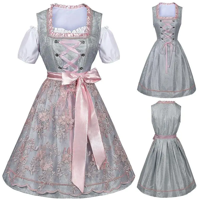 

loween Bavarian Maid orm Performance Costume Mh Beer Festival Stage Performance Clothing Women's Traditional Outfit