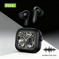 Headphones Bluetooth 5.2 TWS HTC Wireless Earphones Sports Earbuds With Microphone Full HD LCD Display Control Music Headset