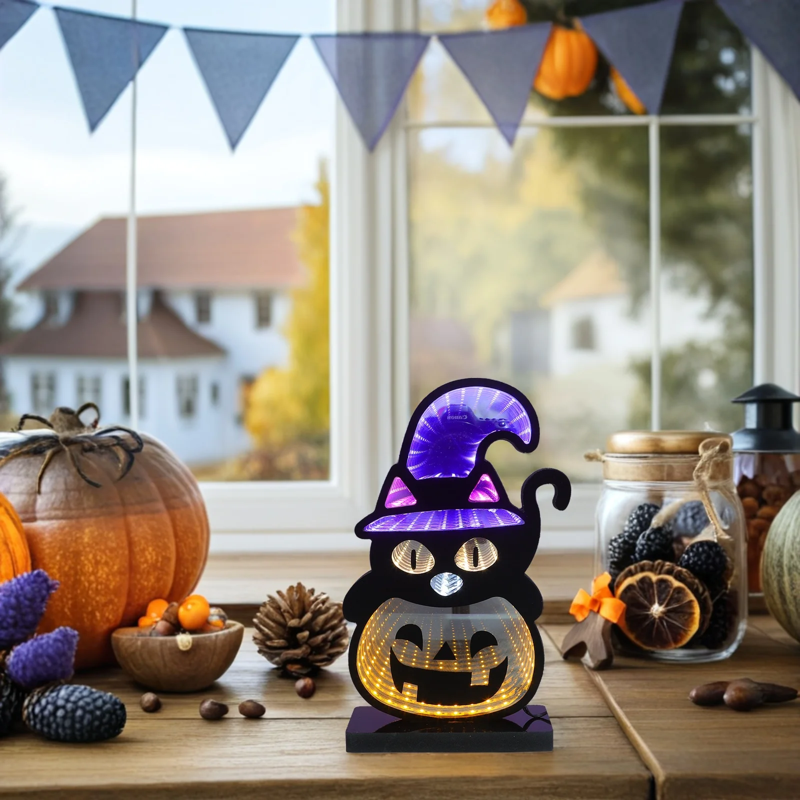 

Led Neon Pumpkin Light Halloween Night Lamp Usb Powered Desktop Night Light For Bedroom Party Decorative Spooky Halloween