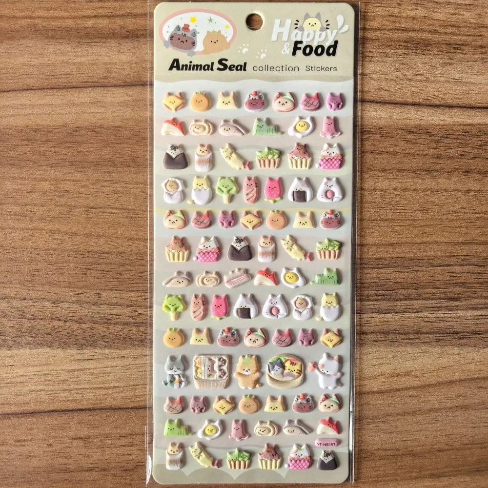 مجموعة ملصقات ثلاثية الأبعاد من مجموعة Animal Seal (4 قطع) - ديكور لطيف وممتع للحرف اليدوية وأجهزة الكمبيوتر المحمولة والمخططين لتسجيل متجر YourLife