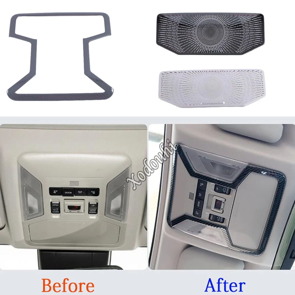 

Накладки на плафоны освещения салона для Toyota RAV4 2019-2022: Декоративные рамки и наклейки для стайлинга автомобиля