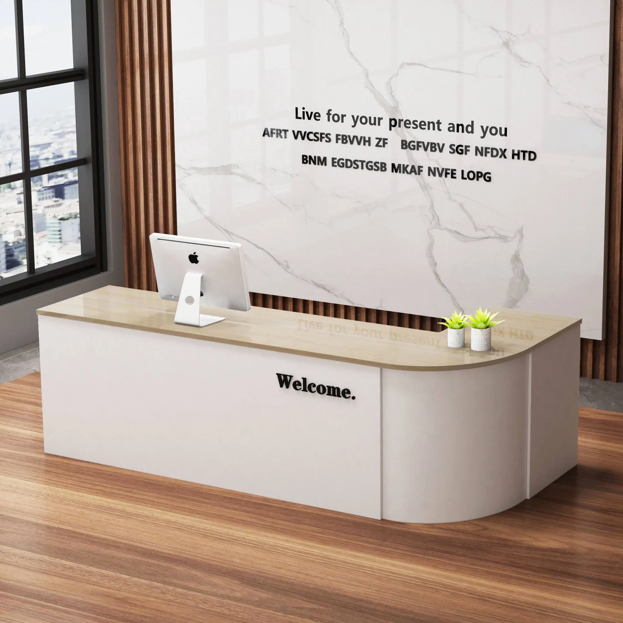 

*Front Desk Cashier Front Desk With Drawers Eco-friendly Modern Reception Stylish Reception Desk Furniture