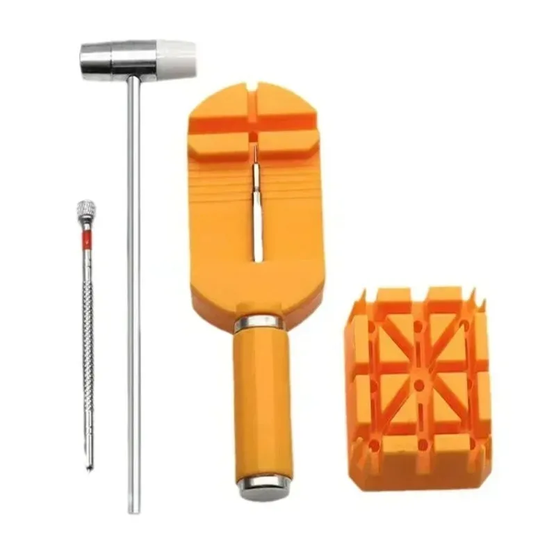 Watch Repair Tool Set Watch Link Band Slit Strap Bracelet Chain Pin Remover Adjuster Tool Kit for Professional Watchmak